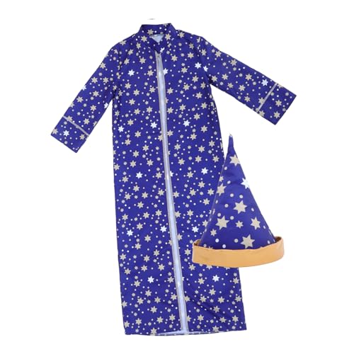 PACKOVE Zaubererroben Und Umhang Aufblasbares Kostüm Erwachsenenkostüme Kinderkleidung Outfits Kinderkleid Outfits Für Mädchen Kinderkleid Mittelalterliche Zaubererroben von PACKOVE