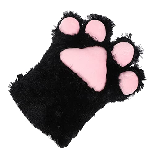 PACKOVE üsch Katzenpfoten Handschuhe Für Cosplay Zubehör Warme Halbfingerhandschuhe Ideal Für Kostümpartys Und Winterliche Abenteuer von PACKOVE