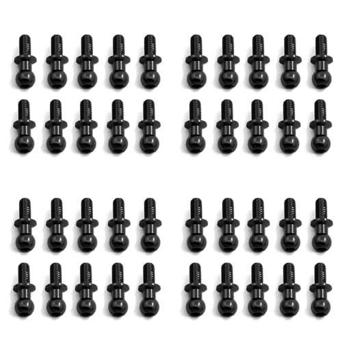 PAGJHRFJG 40 StüCke M3 Metall Sechskant Kopf Schrauben für TT01 TT02 D5 1/10 RC Drift Auto Teile Universal,Schwarz PAGJHRFJG 40 StüCke M3 Metall Sechskant Kopf Schrauben für TT01 TT02 D5 1/10 RC Drift Auto Teile Universal,Schwarz von PAGJHRFJG