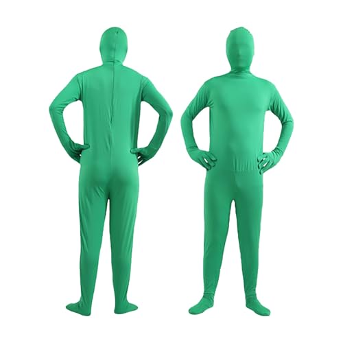 Ganzkörperanzug Damen Herren Greenscreen Anzug Zentai Suit Ganzkörperanzug-Anzug-Kostüm Halloween Ganzkörper Slenderman Kostüm Secondskin Kostüm Jugendliche Bodysuit Man Catsuit Männer Sale Angebote von PAIDAXING