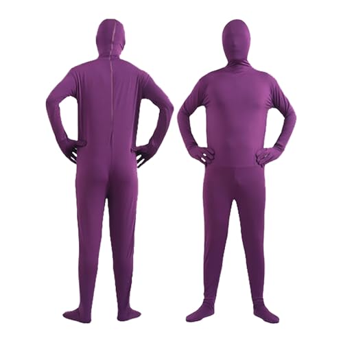 PAIDAXING Herrengrün Open Face Bodysuit Jumpsuit ， Zentai Kostüm BodySuit für Erwachsene und Jugendliche Halloween Party Cosplay von PAIDAXING