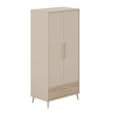 PAIDI Kleiderschrank Eefje 2 türig mit Lade cashmere beige von PAIDI