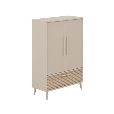 PAIDI Kleiderschrank Eefje Tiny 2 türig mit Lade cashmere beige von PAIDI