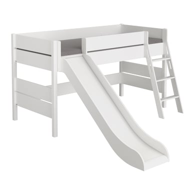 PAIDI Spielbett TIAGO 90x200 Kreideweiß mit Rutsche von PAIDI