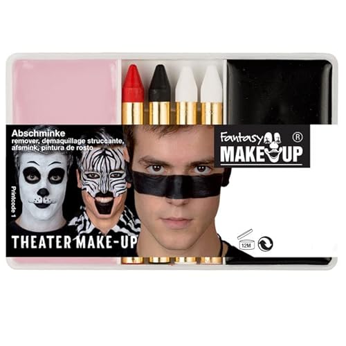 PAINT IT EASY NEU Kinderschminke Karneval Schmink-Set Theater Make-Up mit Abschminke, Schwarz von PAINT IT EASY