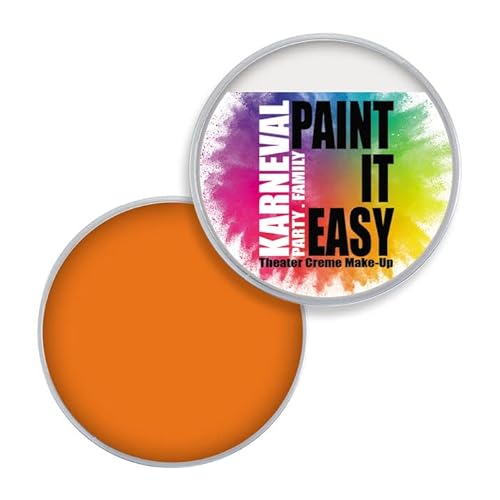 PAINT IT EASY NEU Theater Creme-Make-Up, Kinderschminke, Schminke auf Fettbasis, 25g, Orange von PAINT IT EASY