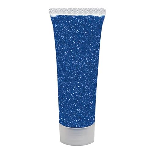 NEU Theater-make-Up Karnevalsschminke Glitter-Gel, Tube mit 18ml, Blau-Juwel - Top-Preis-Leistung von PAINT IT EASY