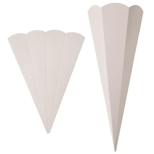 PAINT IT EASY NEU 5er Pack Geschwister-Schultüte Rohling mit Steckverschluß, Stabiler Karton 400g/qm, 6-eckig, 41 cm, Grau PAINT IT EASY NEU 5er Pack Geschwister-Schultüte Rohling mit Steckverschluß, Stabiler Karton 400g/qm, 6-eckig, 41 cm, Grau von PAINT IT EASY