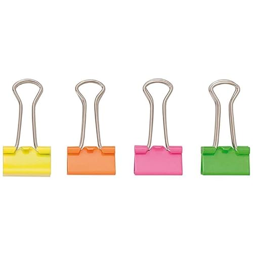 PAINT IT EASY NEU Foldback-Klammern neon, 19 mm, 12 Stück von PAINT IT EASY