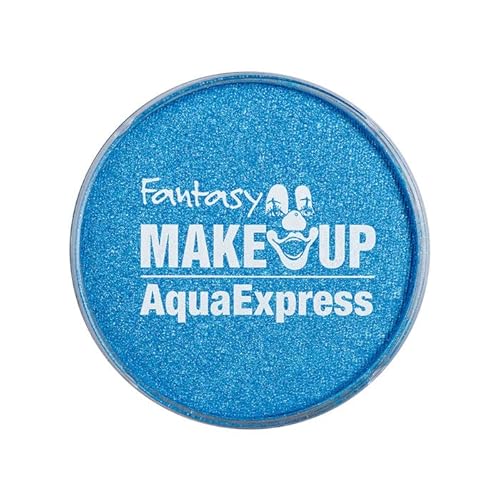 PAINT IT EASY NEU Kinderschminke Karneval Aqua-Express Schminke auf Wasserbasis, 15g, Perlglanz/Metallic-Blau von PAINT IT EASY