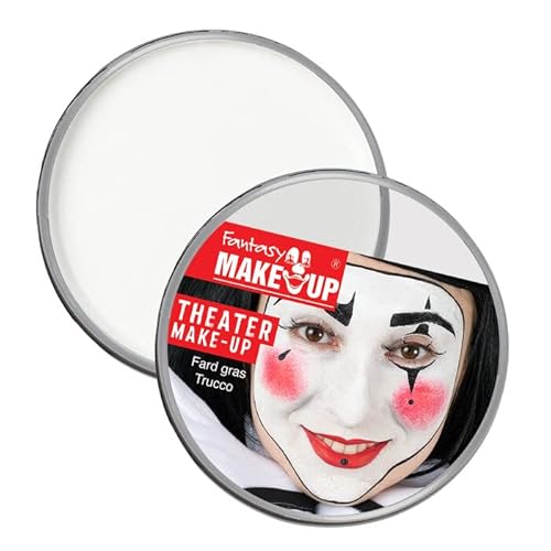 PAINT IT EASY NEU Kinderschminke Karneval Theater-Make-Up/Creme-Schminke auf Fettbasis, 25g, Clownweiß von PAINT IT EASY