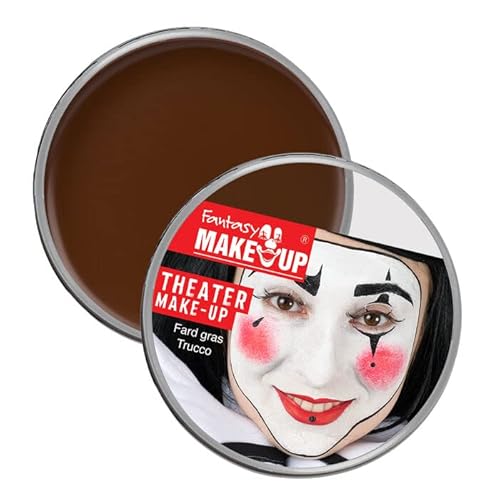 PAINT IT EASY NEU Kinderschminke Karneval Theater-Make-Up/Creme-Schminke auf Fettbasis, 25g, Dunkel-Braun von PAINT IT EASY