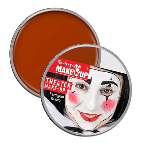 PAINT IT EASY NEU Kinderschminke Karneval Theater-Make-Up/Creme-Schminke auf Fettbasis, 25g, Rot-Braun von PAINT IT EASY