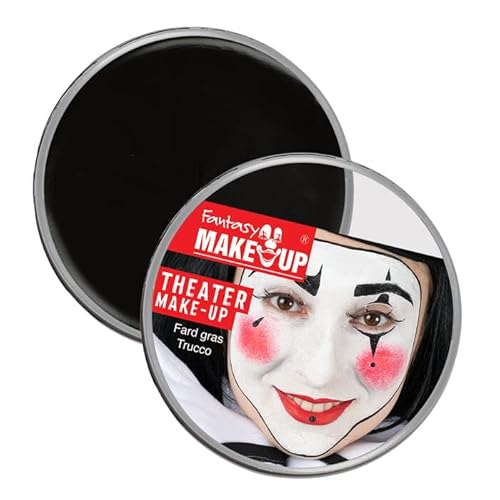 PAINT IT EASY NEU Kinderschminke Karneval Theater-Make-Up/Creme-Schminke auf Fettbasis, 25g, Schwarz von PAINT IT EASY