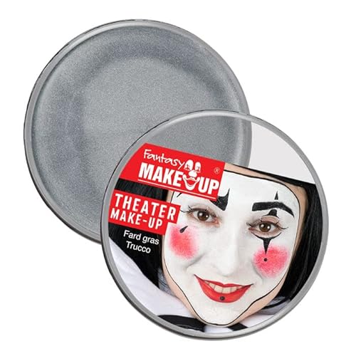 PAINT IT EASY NEU Kinderschminke Karneval Theater-Make-Up/Creme-Schminke auf Fettbasis, 25g, Silber von PAINT IT EASY