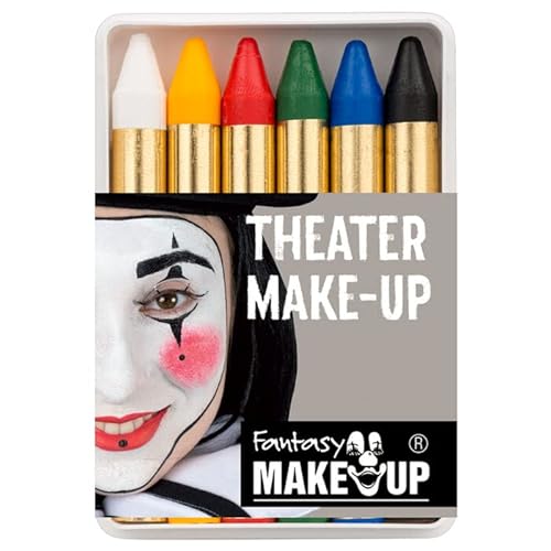 PAINT IT EASY NEU Kinderschminke Karneval Theater-Make-Up/Creme-Schminkstifte auf Fettbasis, in Kunststoffbox, 6 Stück von PAINT IT EASY