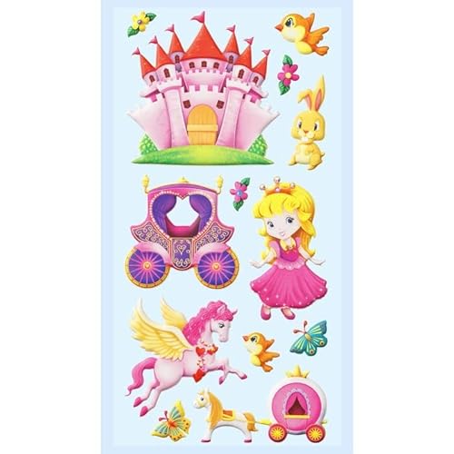 PAINT IT EASY NEU SOFTY 3-D Sticker/Aufkleber, Prinzessin III, 1 Bogen von PAINT IT EASY