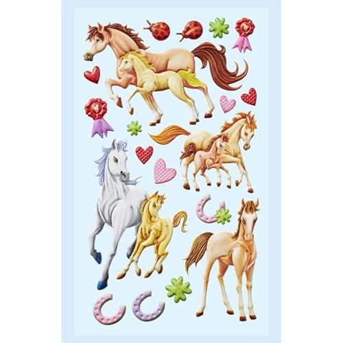 PAINT IT EASY NEU Softy 3-D Sticker/Aufkleber, Pferde I, 1 Bogen von PAINT IT EASY