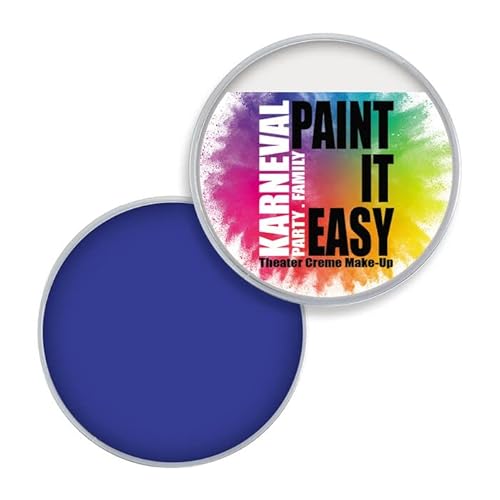 PAINT IT EASY NEU Theater Creme-Make-Up, Kinderschminke, Schminke auf Fettbasis, 25g, Blau von PAINT IT EASY