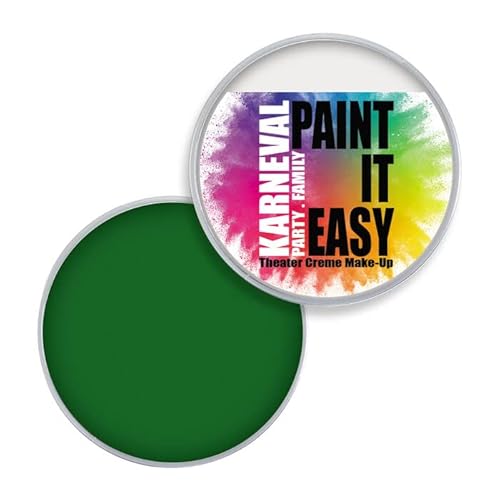 PAINT IT EASY NEU Theater Creme-Make-Up, Kinderschminke, Schminke auf Fettbasis, 25g, Grün von PAINT IT EASY