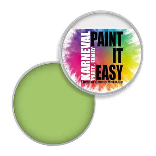 PAINT IT EASY NEU Theater Creme-Make-Up, Kinderschminke, Schminke auf Fettbasis, 25g, Pastellgrün von PAINT IT EASY