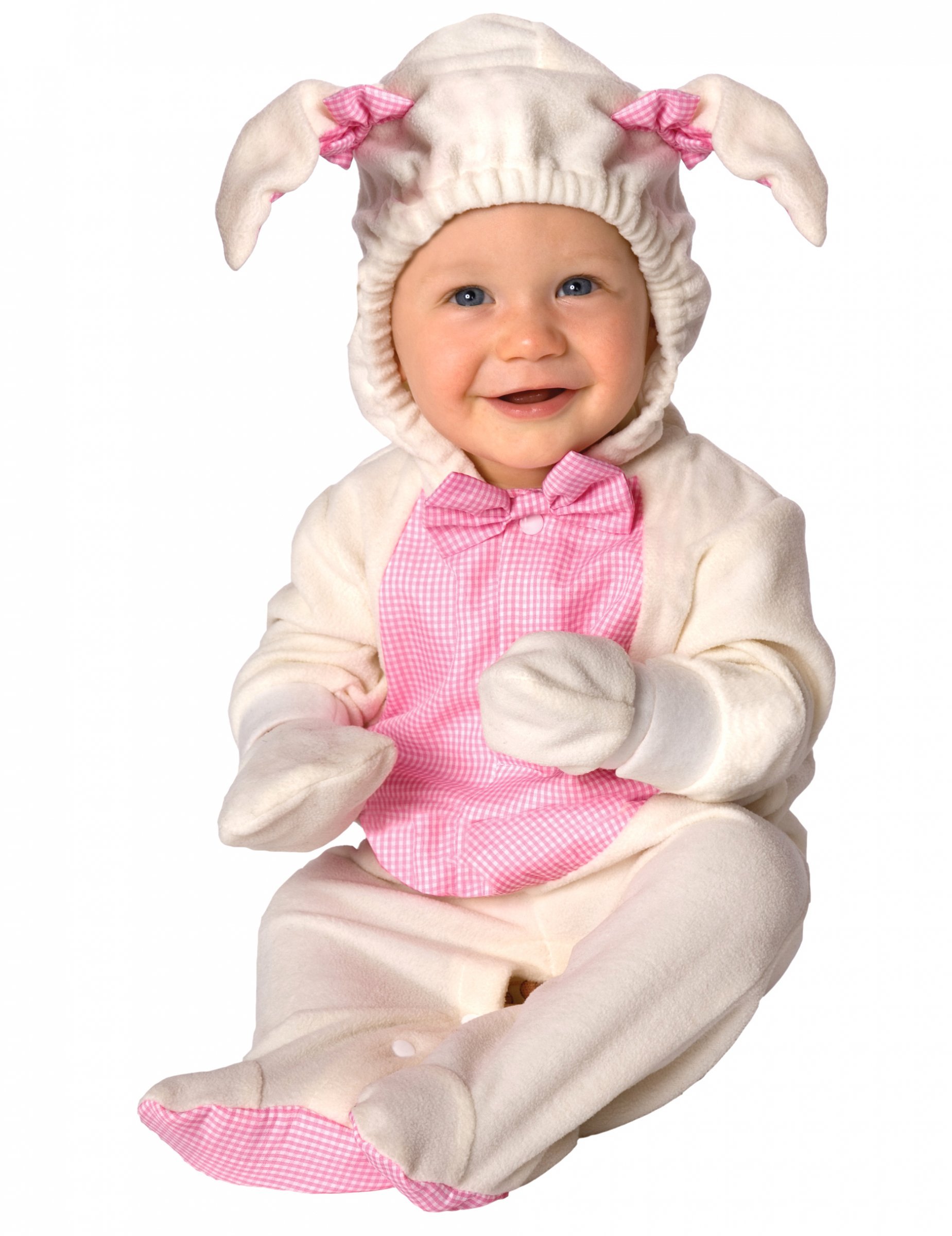 Süsses Lamm Babykostüm Schaf weiss-rosa Süsses Lamm Babykostüm Schaf weiss-rosa von PALAMON