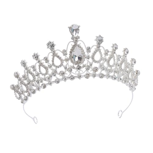 Kinder Tiara Stirnband Mädchen Accessoires Hochzeit Haar Accessoires Mädchen Kopfbedeckungen Für Hochzeit Strass Kronen Und Diademe Mädchen Tiara Tiara Krone PAMINGONO von PAMINGONO