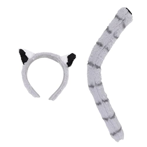 PAMINGONO 1 Satz Tierstirnband dekorativ bezaubernd Waschbär-Cosplay- karneval haarschmuck faschings haarschmuck Kopfhörer Braut soll Deko sein weibliche Haardekoration Plüsch von PAMINGONO