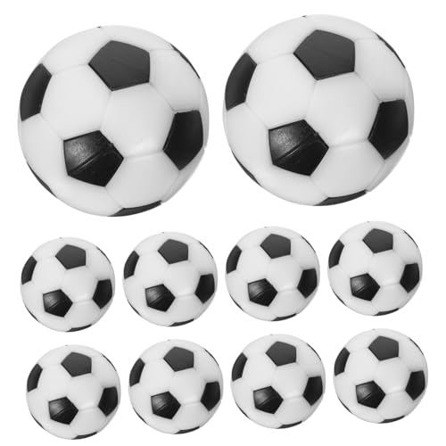 PAMINGONO 12 STK Fußball Ball Mini-tischkicker Mini-fußball Mini-ersatzfußbälle Mini-ersatzfußball Kickertischteile Kickertischbälle Mini-fußbälle Kickerbälle Ersetzen Kleiner Fußball Black von PAMINGONO