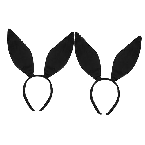 PAMINGONO 2St Stirnband kaninchenohren rabbit ears swor role playing haar bänder Haar-Make-up-Stirnbänder Hasenohr-Haarreifen Krawatte Nase Tier Hasenhaarbänder kreative Haarspange Stoff von PAMINGONO