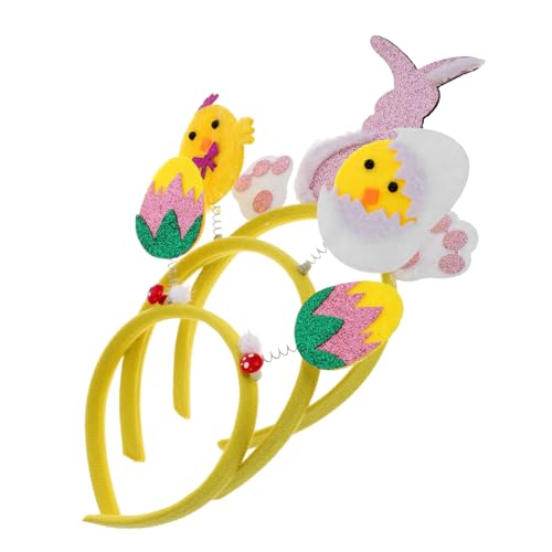 PAMINGONO 3st Osterhasen-stirnband Osterzubehör Stirnbänder Für Mädchen Ostern Kopfbedeckung Stirnbänder Für Damen Stirnband Mit Ostermotiv Party-stirnband Kostüm-haarband Filzstoff von PAMINGONO