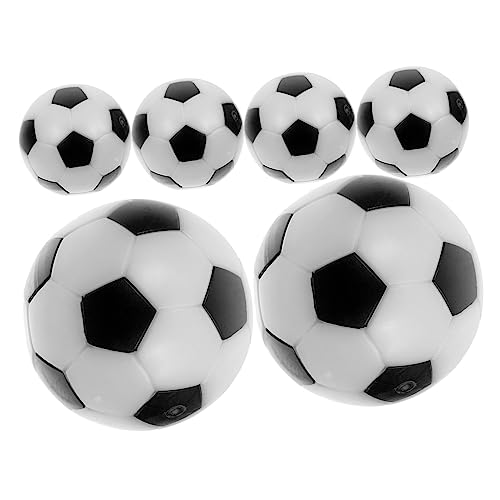 PAMINGONO 6 Stück Tischfußballbälle 32 Mm Schwarz/Weiß Ersatzkugeln Für Kicker Und Tischfußball von PAMINGONO