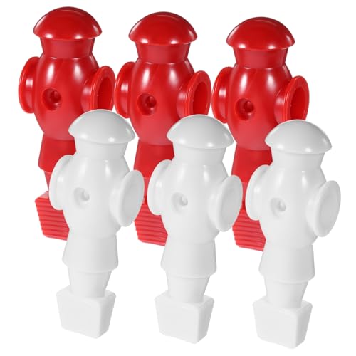 PAMINGONO 6st Fußball-maschinenpuppe Puppen Für Tischfußballspieler Teile Für Tischfußball Spielzeug Für Fußballspieler Mini-fußballer-Statue Fußball-actionfiguren Spielzeug Kickerfigur Harz von PAMINGONO