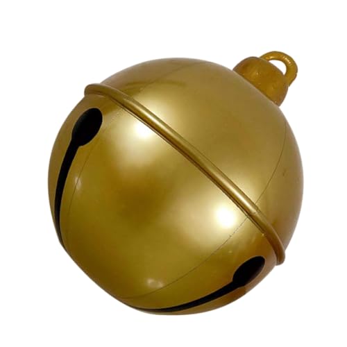 PAMINGONO Ballonglocken Outdoor-Weihnachts-Hüpfburgen aufblasbarer Ball neujahrsballons Urlaub Hüpfburgen PVC-Ballon Partyballon aufblasbare Ballondekoration dekorativer Luftballon Golden von PAMINGONO