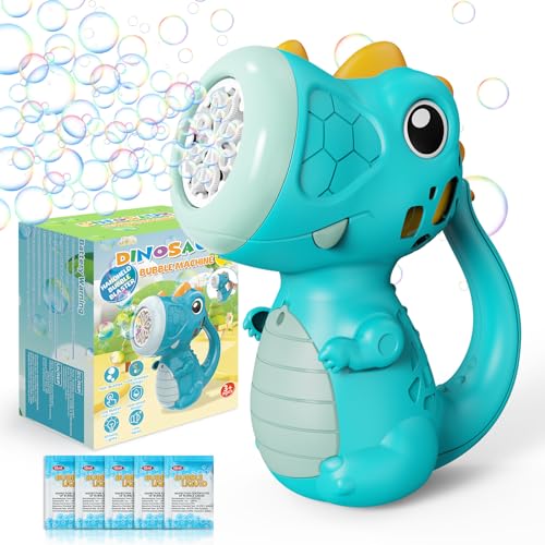PANAMALAR Bubble Gun for Kids Dino Seifenblasenspielzeug Kleinkind,Dinosaurier Seifenblasenmaschine 5000+ Blasen/Min mit Seifenblasenlösung für Hochzeit/Geburtstag/Party PANAMALAR Bubble Gun for Kids Dino Seifenblasenspielzeug Kleinkind,Dinosaurier Seifenblasenmaschine 5000+ Blasen/Min mit Seifenblasenlösung für Hochzeit/Geburtstag/Party von PANAMALAR
