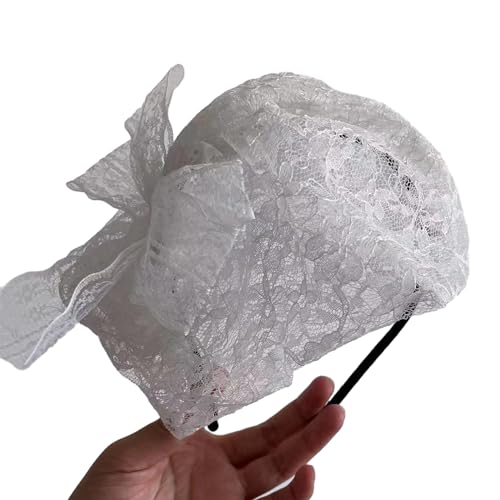 Fascinator für Damen, Teeparty, Stirnband, elegante Spitze, Netz, Kopfbedeckung, Haarspange für Hochzeit, Teeparty von PANHDK