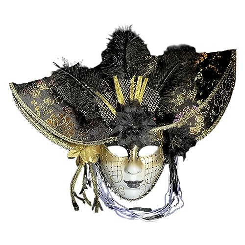 Maskerade für Männer und Frauen, Vintage-Komödie für Karneval, Halloween, Party-Requisite von PANHDK