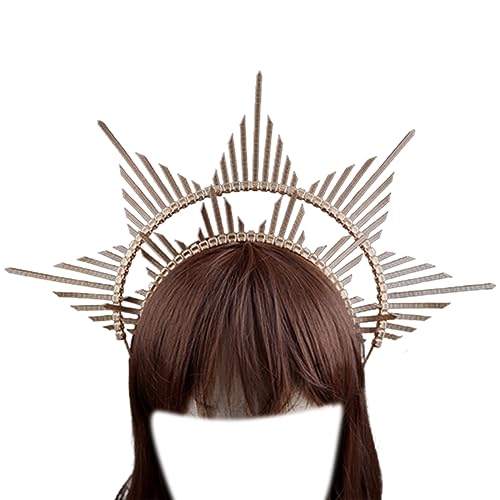 PANHDK Cosplay Sunbursts Haarreifen Weihnachten Halloween Haarhalter Neujahr Party Kostüm Kopfbedeckung für Jugendliche von PANHDK