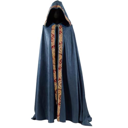 PANHDK Halloween Todesumhang Kapuzenumhang Kostüm Tod Dress Up Outfit Hoodied Death Cape Meidieval Umhang Kostüm für Erwachsene von PANHDK