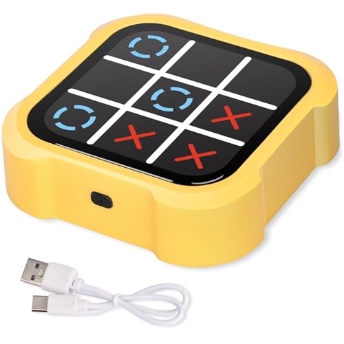 Tic Tac Toe Bolt Game 3-in-1 Handheld Spielkonsole Klassisches Lernspielzeug Tragbare Spielkonsole für unterwegs DREI Spielmöglichkeiten zur Auswahl Geburtstagsgeschenke für jedes Alter von PANSYFEN