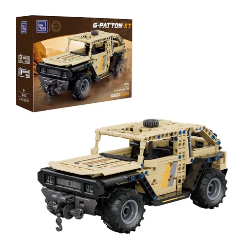 PANTASY G-Patton 1:18 Off-Road Vehicle Building Set Battle Sword Car Building Blocks - Hochdetailliertes Modellreplikat für Sammler von PANTASY