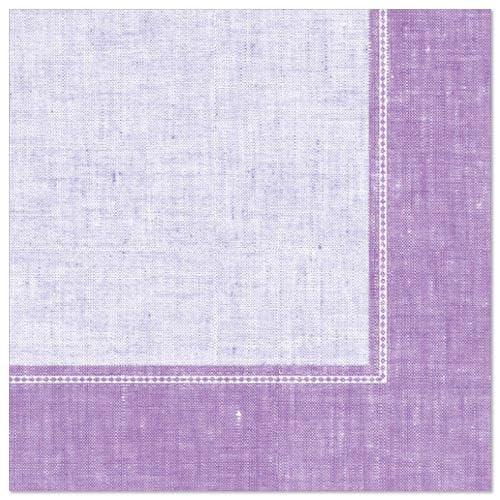 PAPSTAR 50 Servietten ROYAL Collection 1/4-Falz 40 cm x 40 cm Flieder Linum von PAPSTAR