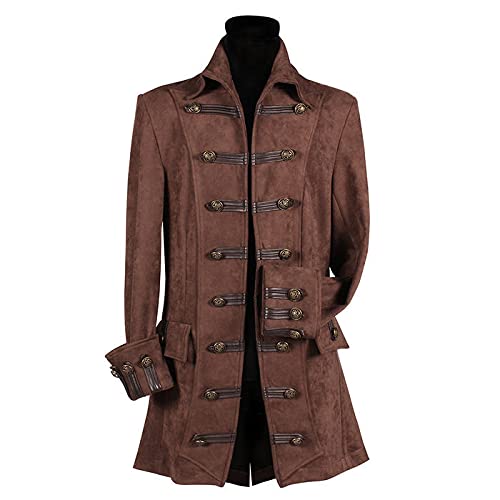 PAPSTAR NEU Herren-Kostüm Piratenjacke Lancaster, braun, Gr. XL von PAPSTAR