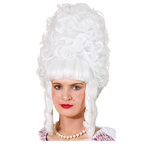 PAPSTAR NEU Perücke Dame Barock Renaissan Lady Pompadur, weiß - mit Haarnetz von PAPSTAR