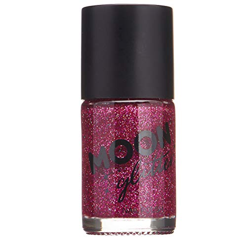 WOOOOZY Glitzer-Nagellack holographisch, 14 ml, Fuchsia von PAPSTAR