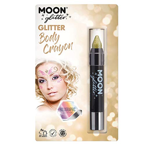 WOOOOZY Glitzer-Schminkstift holographisch, 3.5g, Gold von PAPSTAR