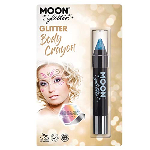 WOOOOZY Glitzer-Schminkstift holographisch, 3.5g, blau von PAPSTAR