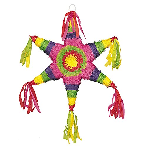 PAPSTAR NEU Pinata Mexikanischer Stern, für Kinder-Geburtstag & Party, Ideal zum Befüllen mit Süßigkeiten und Geschenken von PAPSTAR