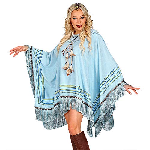 WOOOOZY Poncho Hippie Deluxe, hellblau von PAPSTAR