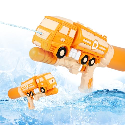 Wasserpistole Kinder 1400ml Tankwagen Wasserspritzpistole Max Reichweite 32ft Spritzpistole Wasser Water Blaster Wasserpistole mit Großer Reichweite Wasserspielzeug Kinder Outdoor von PAPU